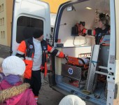 Ukážka práce záchranárov v ZŠ Ipeľský Sokolec 2014